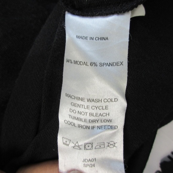 Quince French Terry Modal Maternity Nursing Lounge Dress Black L Comfort 512 - Picture 4 of 11